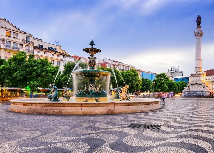 아파트 Boutique Duplex In Chiado With Epic Rossio View 리스본