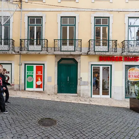 아파트 Boutique Duplex In Chiado With Epic Rossio View *